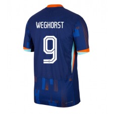 Nederland Wout Weghorst #9 Bortedrakt EM 2024 Kortermet